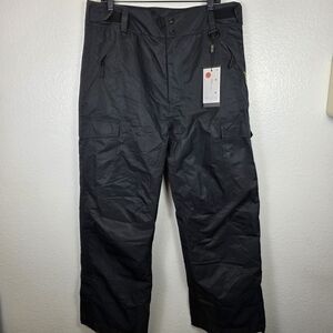 WULFUL Snow Pants Men’s Insulated Quilted Ski Pants Waterproof Winter Sz L